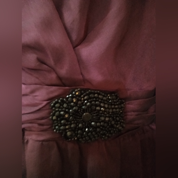 Plum blouse with chiffon split sleeves - Picture 3 of 10